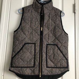 J. Crew Printed Quilted Puffer Vest